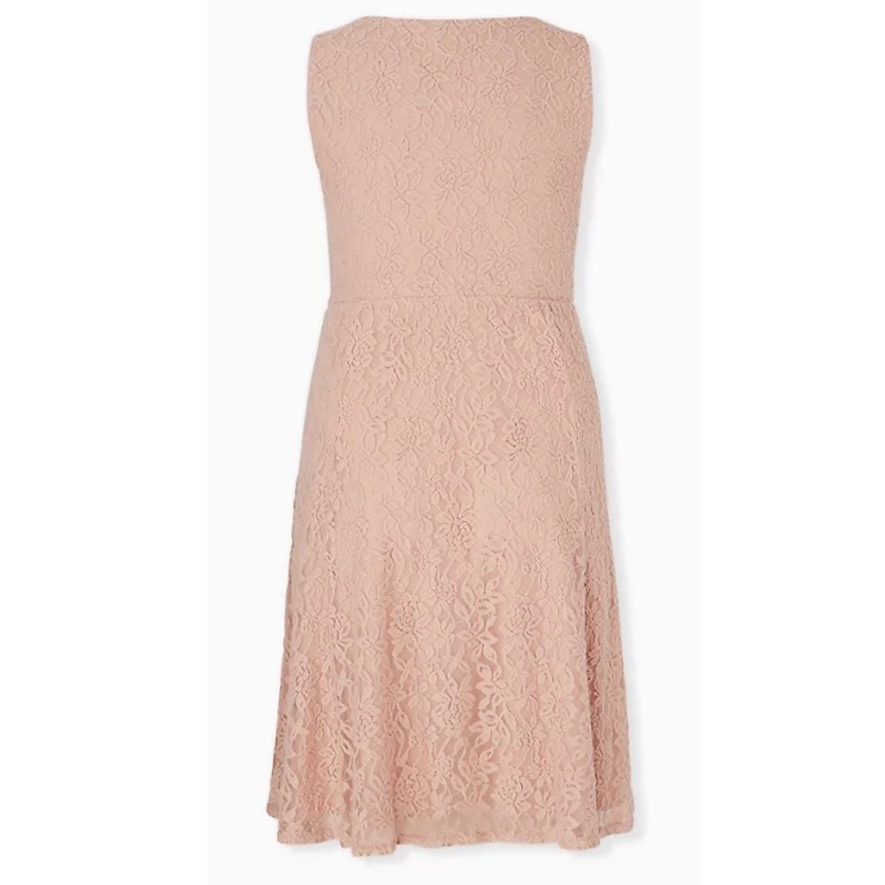 Torrid Pale Pink Lace Midi Dress - Picture 2 of 10